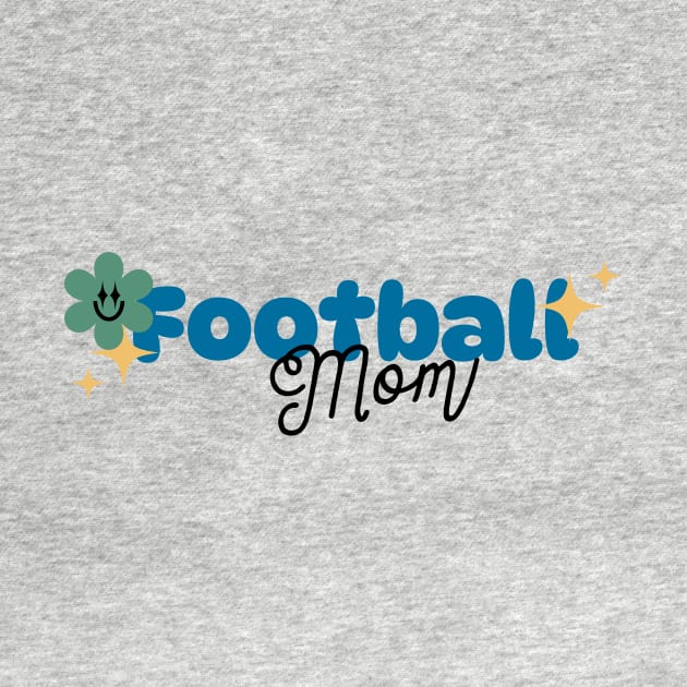 Football Mom Cute Retro by DC Bell Design